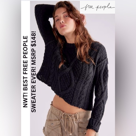 NWT! FREE PEOPLE SWEATER! NEED I SAY MORE! I ❤️ ❤️ ❤️ THIS SWEATER. SOLD OUT! - Picture 1 of 7